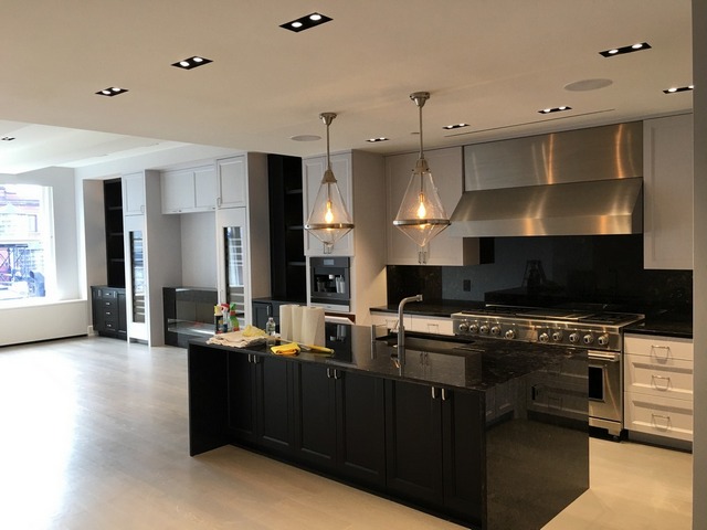 Penthouse apartment new kitchen, bathroom and staircase 