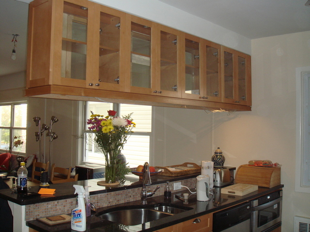 Single-family house partial renovation. Kitchen, bathroom and living room area 